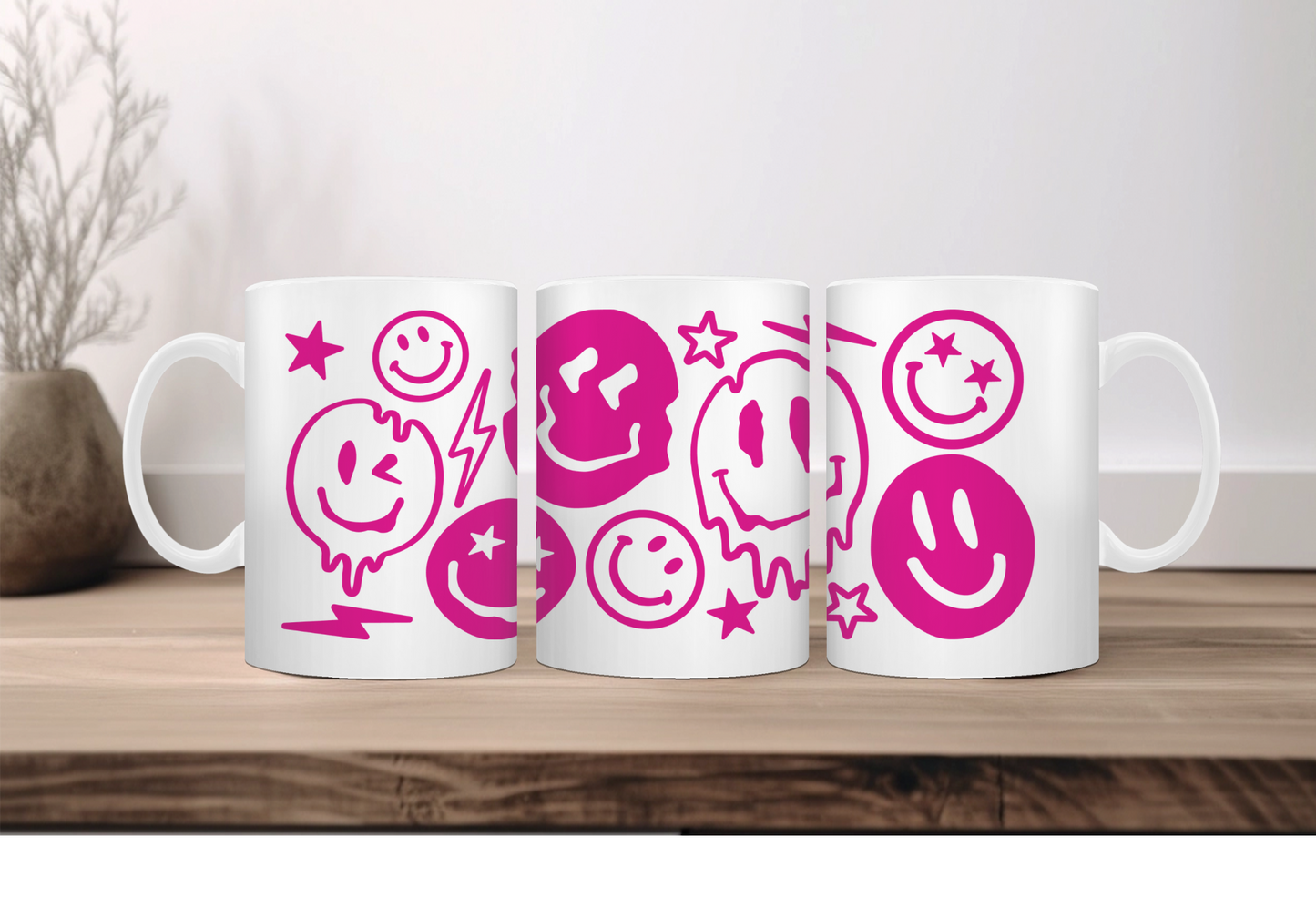 Trippy Smiley Faces Mug