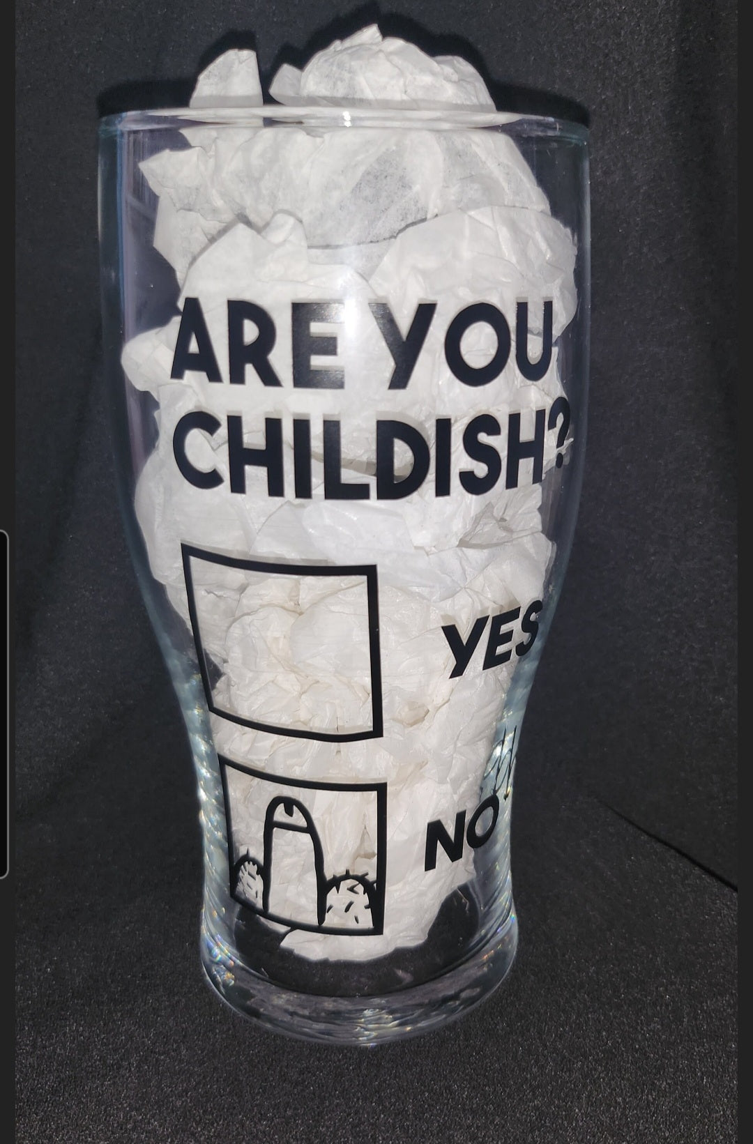 Are You Childish? Pint Glass